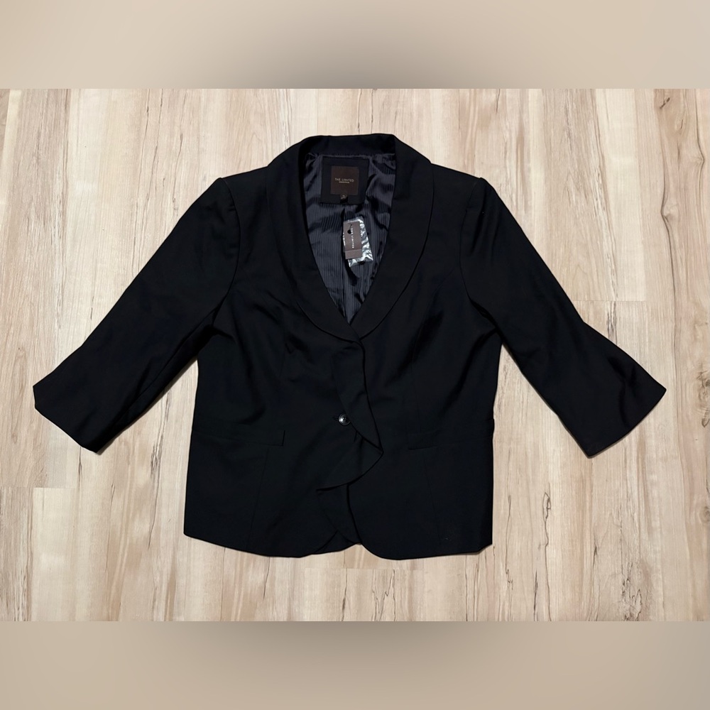 The Limited Collection Black Blazer XL NWT Shawl Collar Career Office Jacket